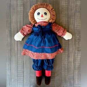 Vintage 1975 Collectors Raggedy Ann Giant Doll 3ft Tall